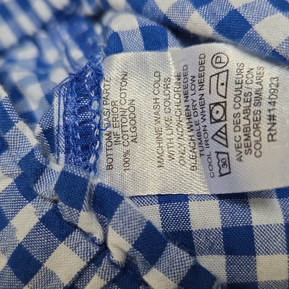 LOFT Beach Gingham Wide Leg Pants - Picture 5 of 5